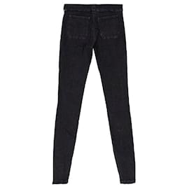 Balenciaga-Balenciaga Skinny Jeans mit Beinreißverschluss-Schwarz