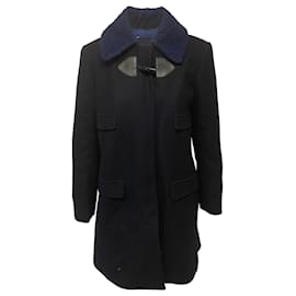 See by Chloé-See by Chloe Winter Coat in Navy Blue Polyester-Blue,Navy blue