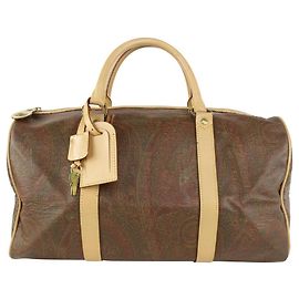 Etro Bolsa de deporte Boston Paisley Burdeos 3et1020 Otro