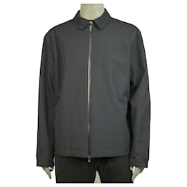 Ermenegildo Zegna-Z Zegna Blue Lightweight Zipper Front Men’s Thermore Microfiber Jacket-Blue