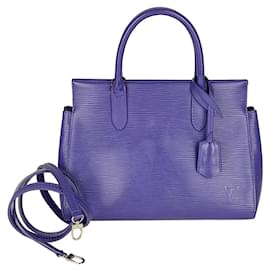 Louis Vuitton-Handbag with shoulder strap - Purple Epi Marly model-Dark purple