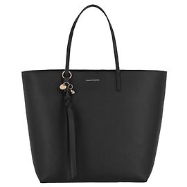 Bolsa couro crânio Alexander McQueen Preto