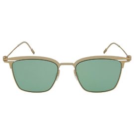 Montblanc Square-Frame Metal Sunglasses Golden Metallic