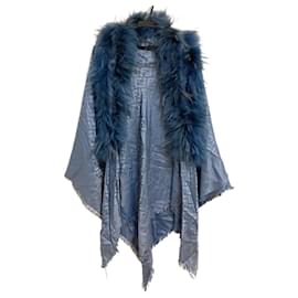 Fendi-Fendi Scarf-Navy blue