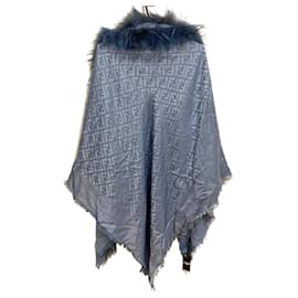 Fendi-Fendi Scarf-Navy blue