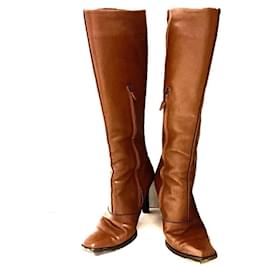 Tod's-[Used] Tod's Long Boots 37 Ladies-Brown Leather-Brown