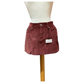 Minissaia de veludo marrom Just Cavalli Marrom