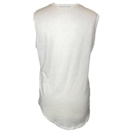 Alexander Mcqueen-Alexander McQueen singlet top in cream with print-Multiple colors