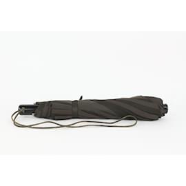 Fendi-Brown x Black Pequin Stripe Umbrella-Other