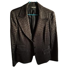 Georges Rech Schwarze Abendjacke aus Baumwolle Schwarz