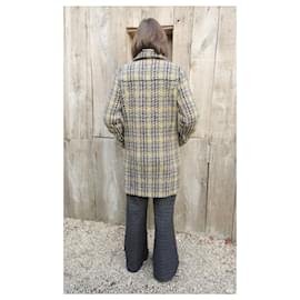 Aquascutum-casaco de tweed tamanho Aquascutum 38-Cinza