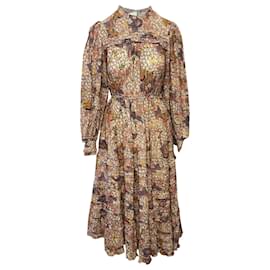 Ulla Johnson-Ulla Johnson Laraline Floral Dress in Multicolor Cotton-Multiple colors