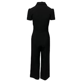 Red Valentino-Red Valentino Jumpsuit in Black Acetate-Black
