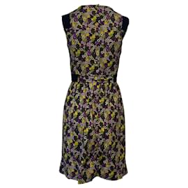 Prada-Prada Holliday & Brown Blumenkleid aus mehrfarbigem Polyester-Mehrfarben