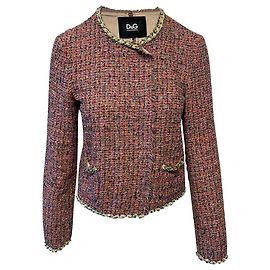 Giacca da sera Dolce & Gabbana in tweed rosa Rosa