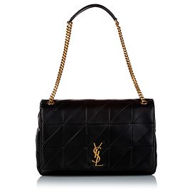 Yves Saint Laurent Borsa a tracolla YSL Jamie in pelle nera Nero