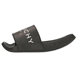 Givenchy-[Used]  GIVENCHY　 logo design sandals (Black)-Black