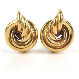 [Usato] Orecchini vintage Givenchy in metallo GP (ottone) D'oro