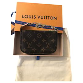 Louis Vuitton-Mini pochette con monogramma-Marrone