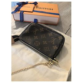 Louis Vuitton-Bolso de mano con monograma-Castaño
