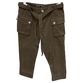 Plein Sud-Capri pants-Dark brown