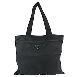 Prada-Black Nylon Tessuto Shopper Tote Bag 3PR1021-Other