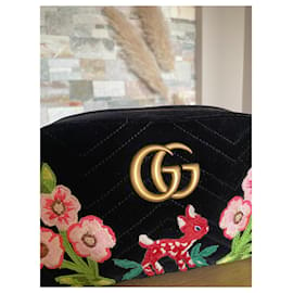 Gucci-Marmont small-Noir,Rose,Orange,Vert foncé,Bijouterie dorée