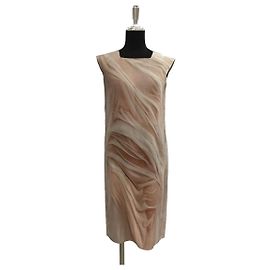 Maison Martin Margiela [Usagé] Robe sans manches en soie imprimée Margiela Maison Martin MM1 16SS S31ct0917 Dames TAILLE M Beige