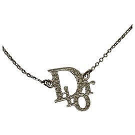 Collana Dior Oblique Logo Cristallo Swarovski Argento