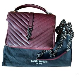 Borsa College Medium con monogramma SAINT LAURENT Bordò