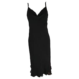 Autre Marque-Severine Perudin Schwarzes Kleid aus Seidenkrepp-Schwarz