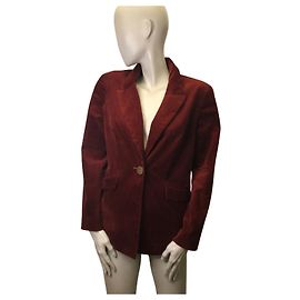 Agnès b. Agnès B corduroy jacket Dark red
