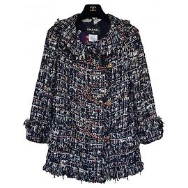 Chanel 8500 € Lesage Tweed Jacket Multiple colors Navy blue Dark blue