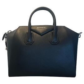 Givenchy Antigona Black Grained Leather Handbag Black Silver hardware