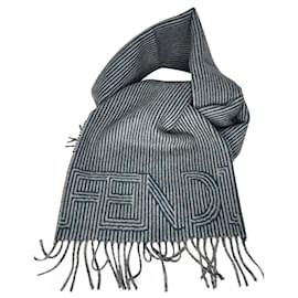 Fendi-FENDI unisex wool and cashmere long scarf-brand new-Multiple colors