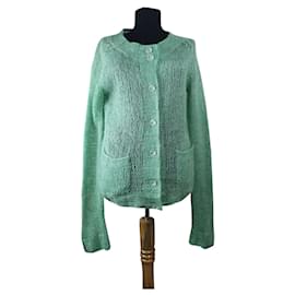 Autre Marque Thelin Strickjacke grün Größe M Grün