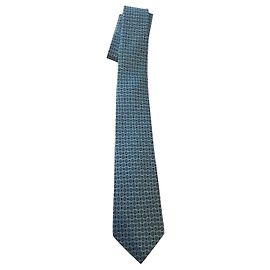 Autre Marque Gravata Bvlgari de seda azul claro Azul claro