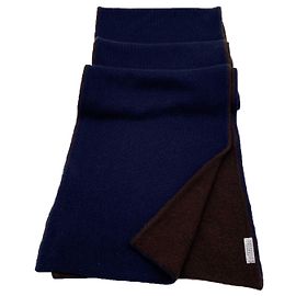 Sciarpa Brunello Cucinelli cashmere blu nuova Marrone Blu