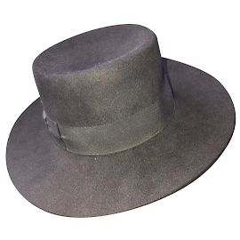 Cappello Saint Laurent in coniglio nero Taglia 59 Nero