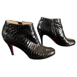 Christian Louboutin-Beautiful Crystal Python-Black