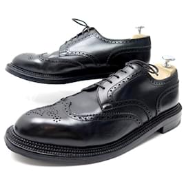 JM Weston-JM WESTON TRIPLE SOLE SHOES 590 11.5D 45.5 lined LEATHER STEP-Black