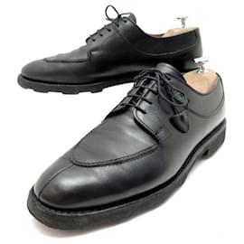 Paraboot-PARABOOT DERBY HUNTING SHOES AVIGNON 7 41 BLACK LEATHER + SHOES BOX-Black