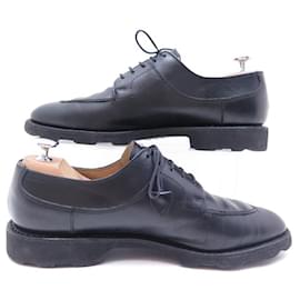 Paraboot-PARABOOT DERBY HUNTING SHOES AVIGNON 7 41 BLACK LEATHER + SHOES BOX-Black
