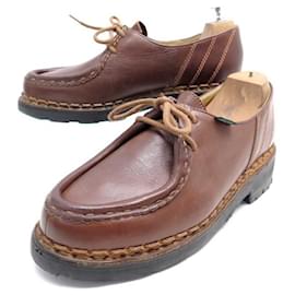 Paraboot-DERBY MORZINE PARABOOT SHOES 41.5 BROWN LEATHER SHOES-Brown
