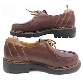 Paraboot-DERBY MORZINE PARABOOT SHOES 41.5 BROWN LEATHER SHOES-Brown