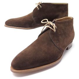 NEUF CHAUSSURES JOHN LOBB BOTTINES CHUKKA LOXTON 7E 41 DAIM MARRON BOITE Marron