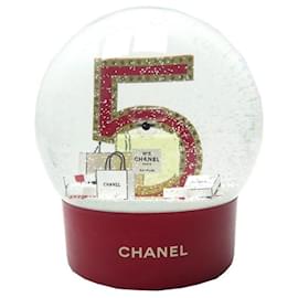 Chanel-BOLA DE NIEVE NÚMERO DE PERFUM NINE CHANEL 5 MODELO RECARGABLE USB ROJO GRANDE-Otro