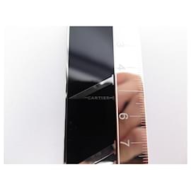 Cartier-NEW CARTIER RULE IN SILVER METAL SIZE + NEW SILVER RULER BOX-Silvery