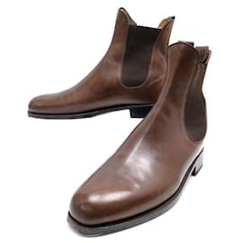 JM Weston-JM WESTON BOOTS CHELSEA LE CAMBRE BOOTS 705 6.5E 40.5 LEATHER BOOTS-Brown