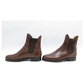JM Weston-JM WESTON BOOTS CHELSEA LE CAMBRE BOOTS 705 6.5E 40.5 LEATHER BOOTS-Brown